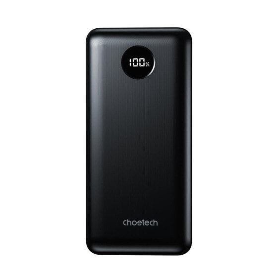 Внешний аккумулятор CHOETECH Lekki 20000mAh PD 45W 2x USB 1x USB-C - Черный