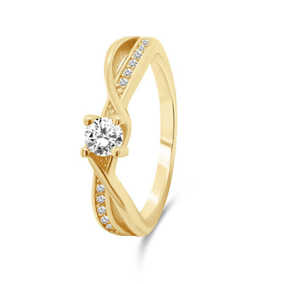 Charming Gold Plated Engagement Ring RI049Y