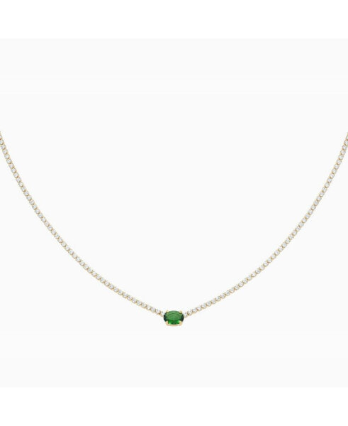 Bearfruit Jewelry priscilla Emerald Pendant Tennis Necklace