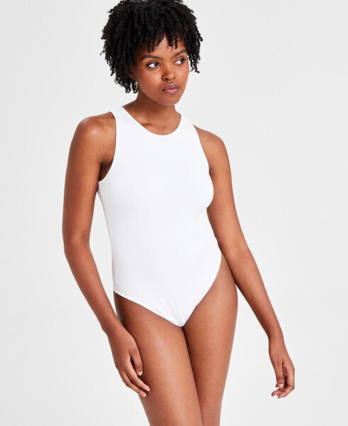 Women's Sleeveless Jersey Bodysuit, Created for Macy's