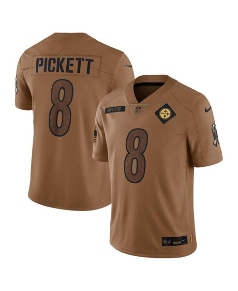 Men's Kenny Pickett Brown Distressed Pittsburgh Steelers 2023 Salute To Service Limited Jersey