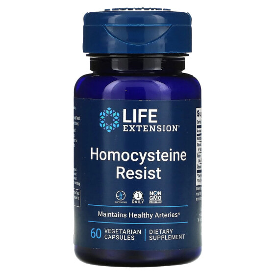 Витамины группы B Life Extension Homocysteine Resist, 60 капсул (вегетарианские)