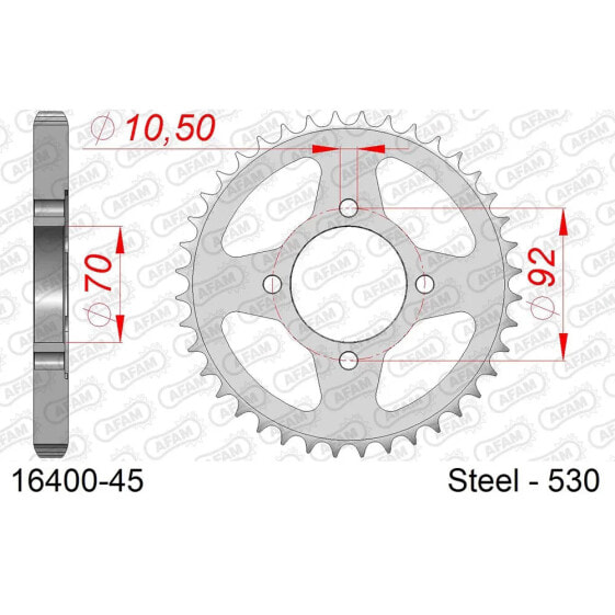 AFAM 16400 rear sprocket