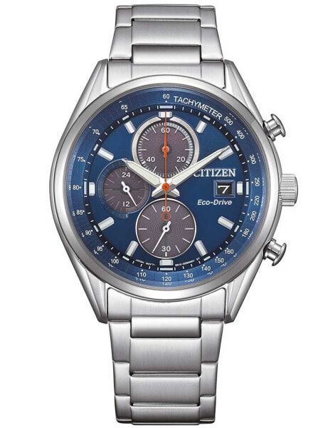 Часы и аксессуары Citizen Eco-Drive Chronograph 40mm 10ATM Blue CA0459-79L
