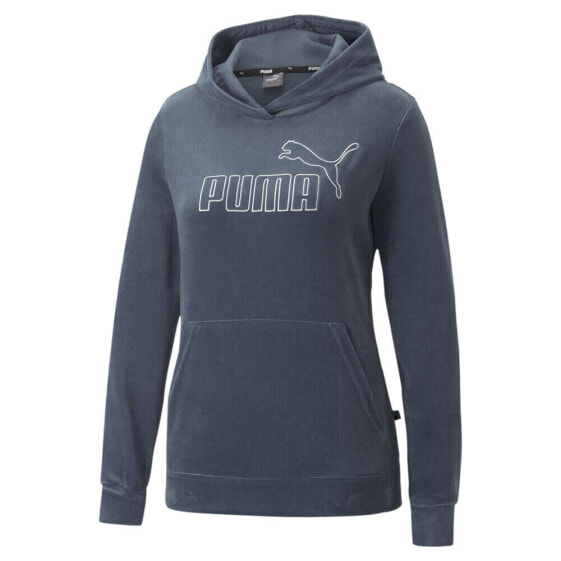 Puma Essentials Velour Pullover Hoodie Womens Size S Casual Outerwear 67000818
