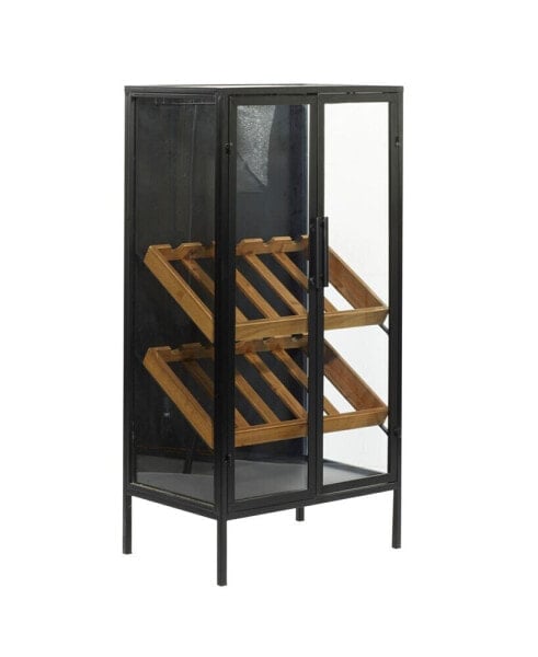 Wood Contemporary Standing Wine Rack