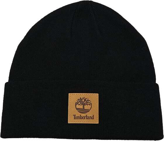 Мужская шапка черная трикотажная Timberland Women's Classic Tall Beanie