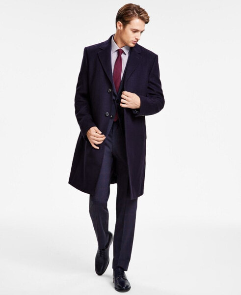 Men's Classic Fit Luxury Wool Cashmere Blend Overcoats