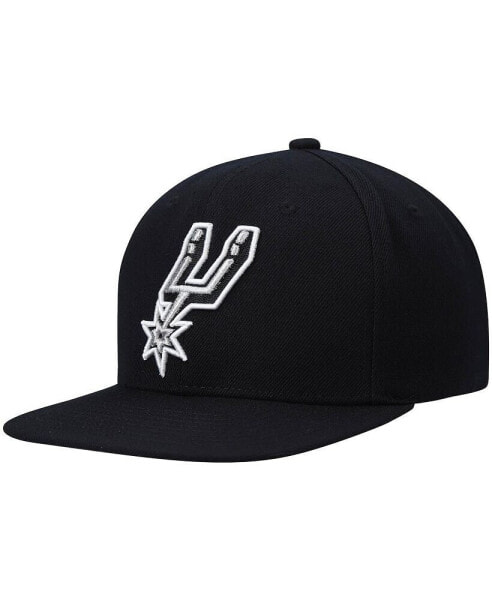 Men's Black San Antonio Spurs Ground 2.0 Snapback Hat