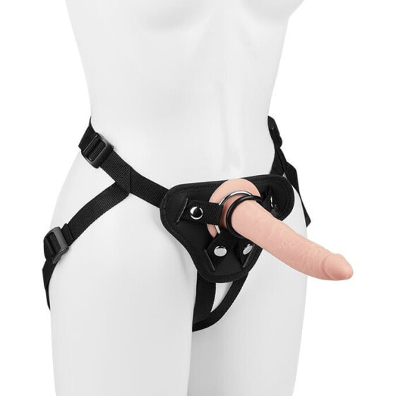 Strap‑On mit Silikon‑Naturdildo, 20 cm