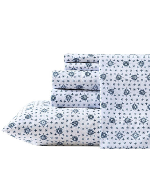 Bodie Foulard Microfiber 3-Pc. Sheet Set, Twin