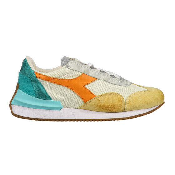 Кроссовки Diadora Equipe Mad Tennis Lace Up Мужские Синие, Офф-белые, Желтые