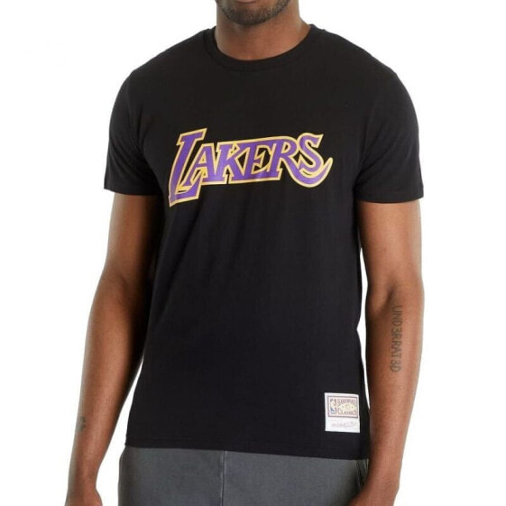 Mitchell & Ness NBA Team Logo Tee Los Angeles Lakers BMTRINTL1051-LALBLCK