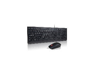 Lenovo 4X30L79922 - Full-size (100%) - Wired - USB - QWERTY - Black - Mouse included