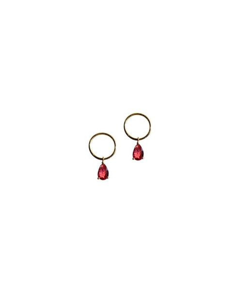 Layla — Pink zircon earrings