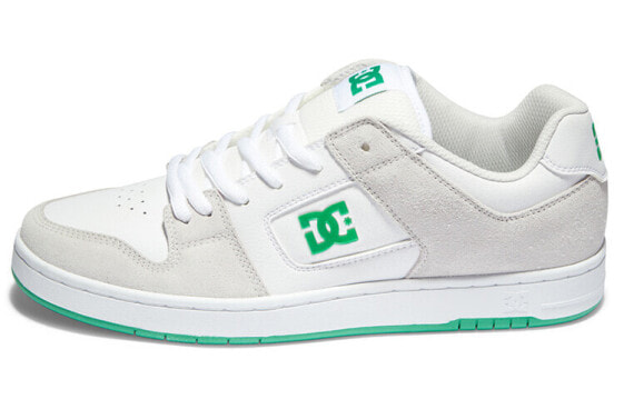 DC Shoes MANTECA 4 防滑耐磨 低帮 板鞋 男女同款 白绿 / Кроссовки DC Shoes MANTECA 4 ADYS100765-XWSG