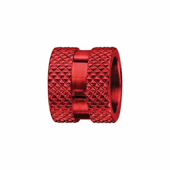 Red aluminum bead for bracelets B15009R