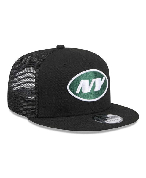 Men's Black New York Jets Shade Trucker 9FIFTY Snapback Hat