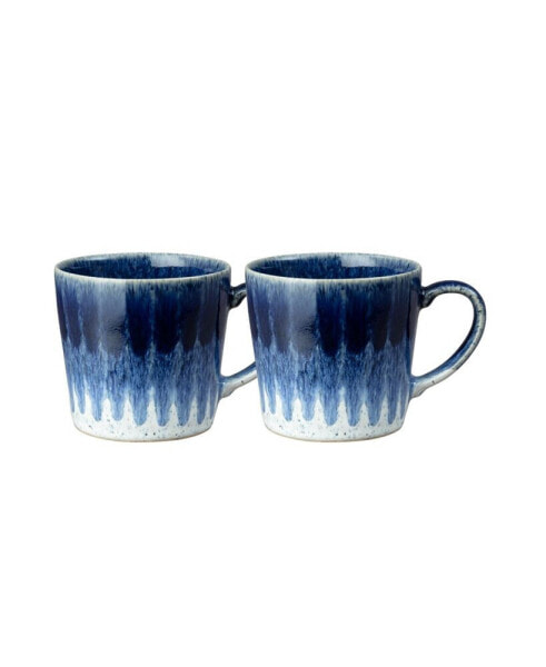 Studio Blue Accent Set of 2 Mugs, Service for 2