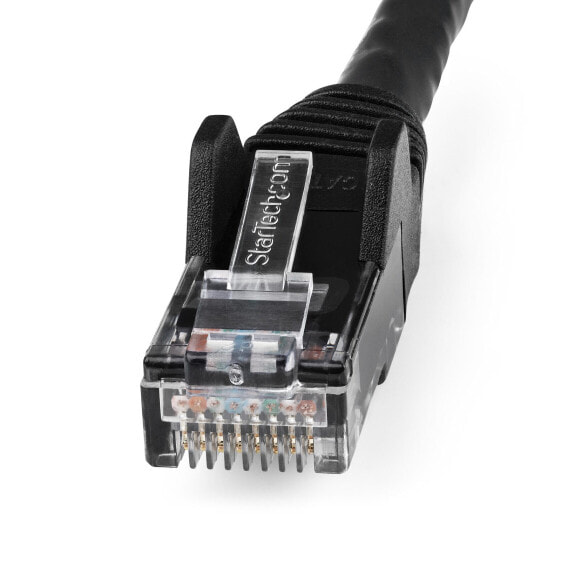 StarTech.com 5m CAT6 Ethernet Cable - LSZH (Low Smoke Zero Halogen) - 10 Gigabit 650MHz 100W PoE RJ45 10GbE UTP Network Patch Cord Snagless with Strain Relief - Black - CAT 6 - ETL Verified - 24AWG - 5 m - Cat6 - U/UTP (UTP) - RJ-45 - RJ-45