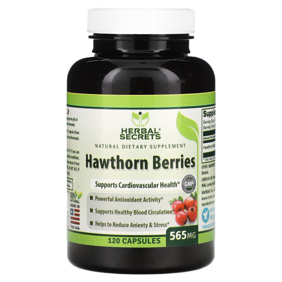 Hawthorn Berries, 565 mg, 120 Capsules