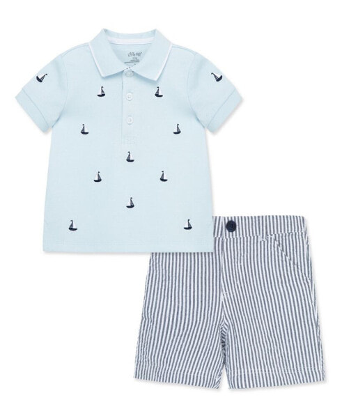 Костюм Little Me Sailboat Polo