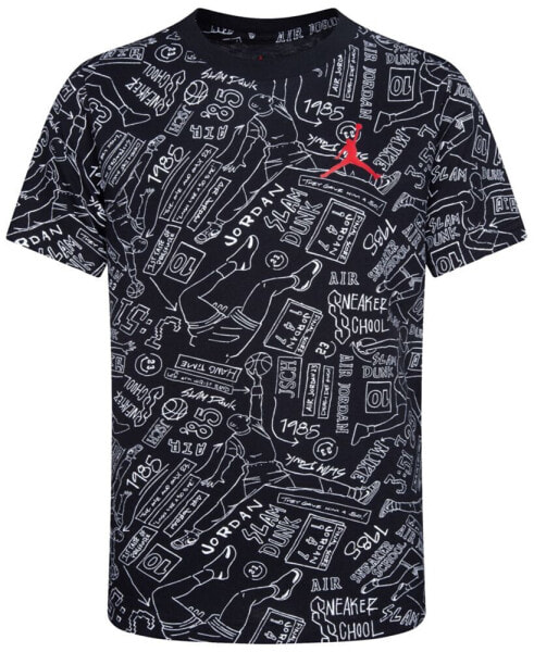 Big Boys Sneaker School 23 Printed Tee