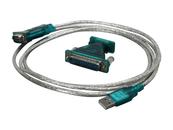 BYTECC Model BT-DB925 6 FT USB to DB9 Serial Adapter, provides the connection be