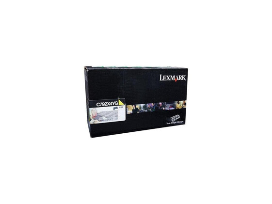 Lexmark C792X4YG Extra High Yield Return Program Toner Cartridge - Yellow