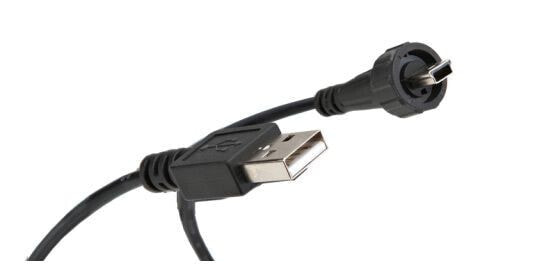 Разъем и переходник Mini-USB A - USB A USB 2.0 CONEC 17-250031 2 м - черный