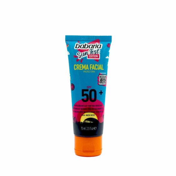 Средство для защиты от солнца для лица Babaria Sun Fest SPF 50+ 75 ml Лимитированная серия Кремовый