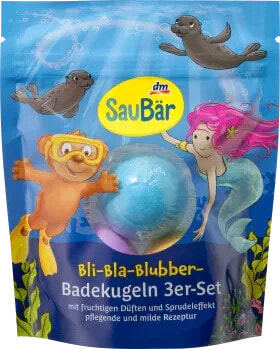 Kinder Badezusatz Badekugeln Bli-Bla-Blubber, 3 St