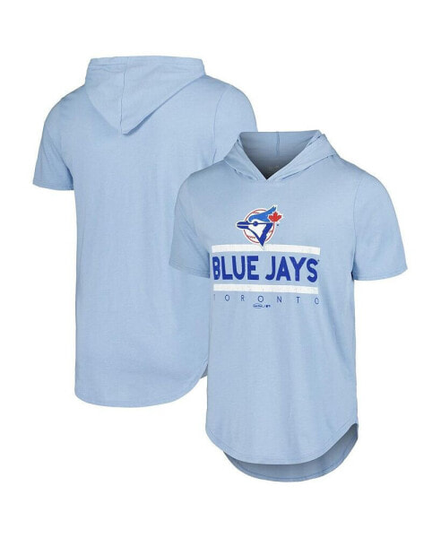 Men's Powder Blue Toronto Jays Tri-Blend Hoodie T-Shirt