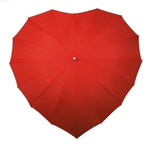 Зонт Blooming Brollies Heart Shaped Red