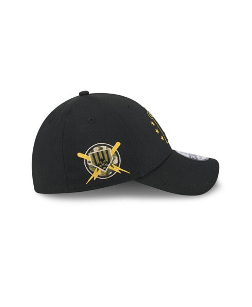 Men's Black Los Angeles Angels 2024 Armed Forces Day 39THIRTY Flex Hat