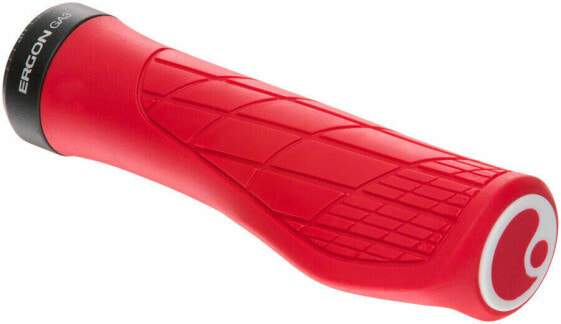 Ergon GA3 Grips - Risky Red, Lock-On, Small