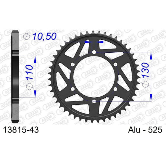 AFAM 13815 Rear Sprocket