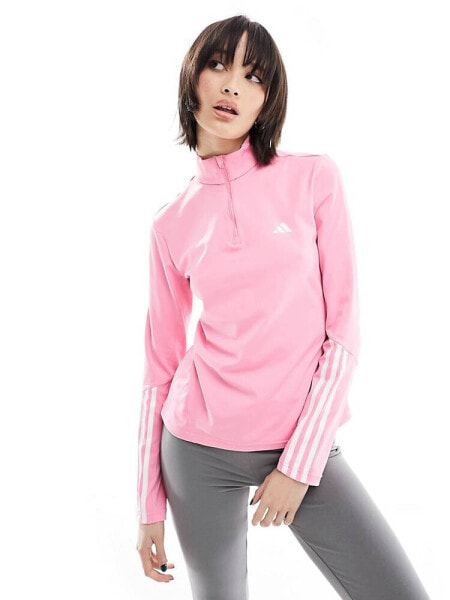 adidas Training Hyperglam 1/4 top in pink