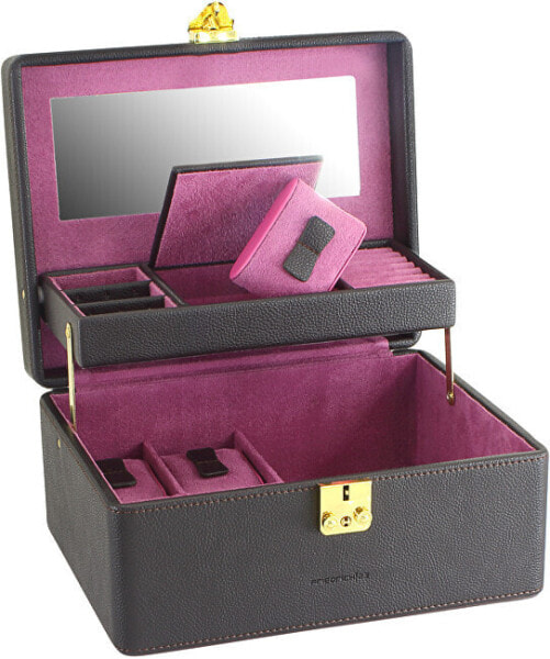 Black / Purple Jewelery Ascot 20124-3