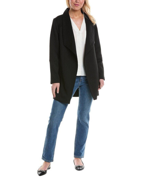 Sam Edelman Ribbed Draped Front Jacket Women's Xs