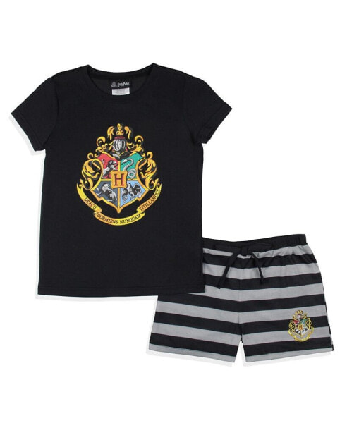 Girls' Wizarding World Hogwarts Crest Kids Sleep Pajama Set