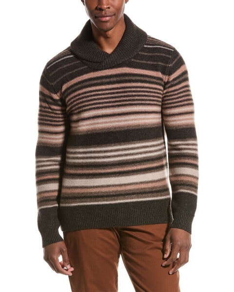Billy Reid Eastwood Yak & Wool-Blend Shawl Collar Sweater Men's Grey L