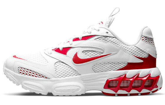 Кроссовки Nike Zoom Air Fire бело-красные для женщин CW3876-101.