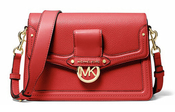 Сумка из коллекции MICHAEL KORS MK Jessie с логотипом, красная, среднего размера