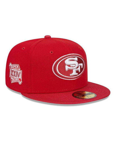 Men's Scarlet San Francisco 49ers Active Ballistic 59FIFTY Fitted Hat