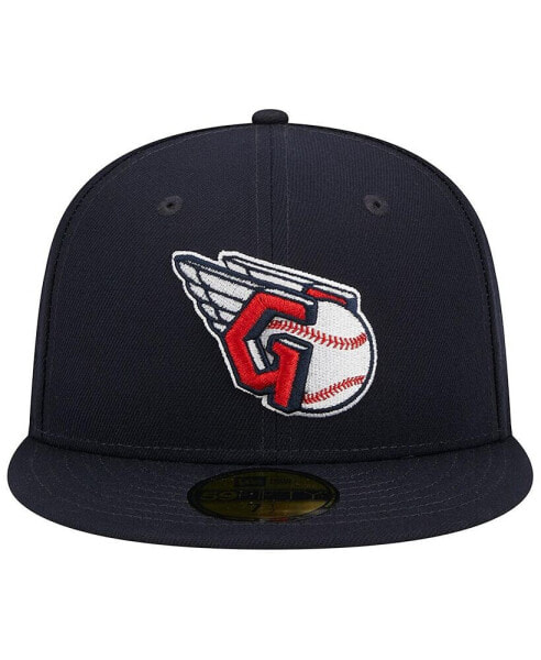Men's Navy Cleveland Guardians Primary Logo 2019 MLB All-Star Game Team Color 59FIFTY Fitted Hat
