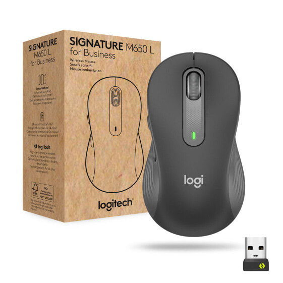 Беспроводная мышь Logitech M650 Серый Графитовый 4000 dpi