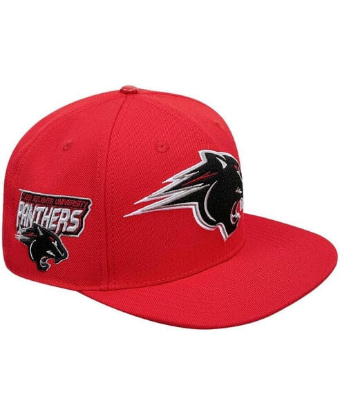 Men's Red Clark Atlanta University Panthers Evergreen Mascot Snapback Hat