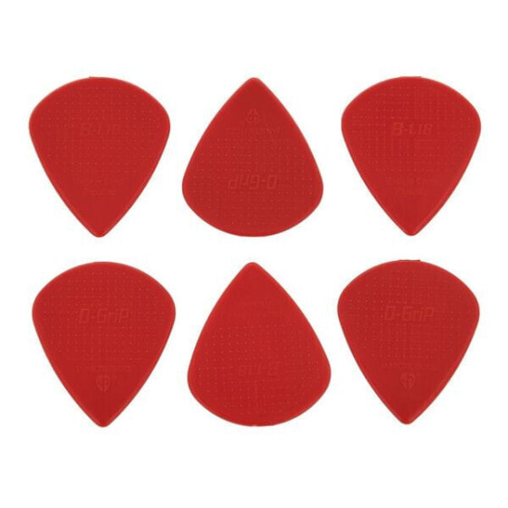 D-Grip Picks Jazz B Nylon Red 1,18