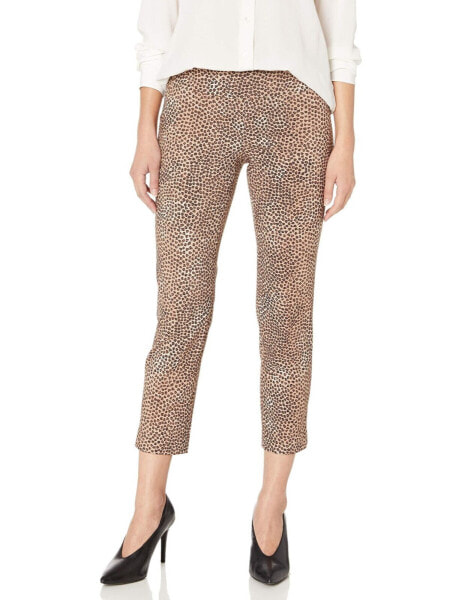 NIC+ZOE 294268 Women's Savanna SPOT WONDERSTRETCH Pant, Multi, 12